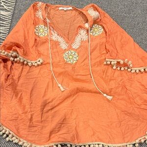 OndadeMar Vibrant Orange/Pink Top